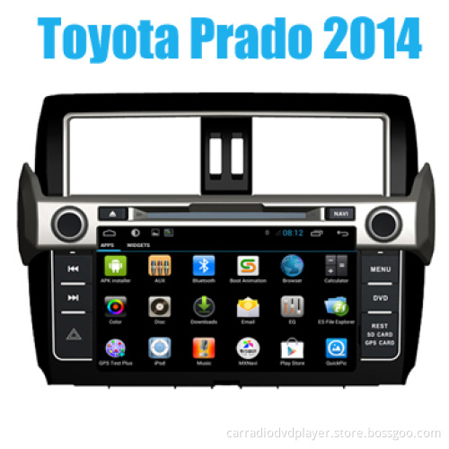 Quad Core Car Radio Dvd Navigation Toyota Prado 2014